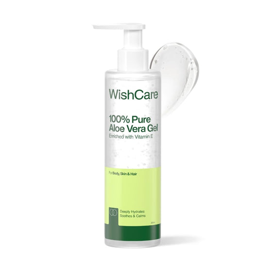 WishCare Pure & Natural Aloe Vera Gel for Skin, Face and Hair | For Hydrating, Moisturizing & Soothing Skin | For Men and Women | 200ml