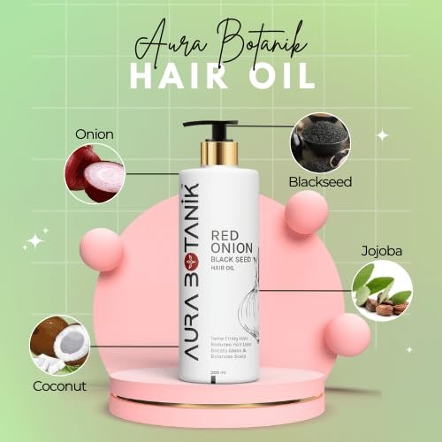 Aura Botanik Red Onion & Collagen Anti-Hairfall Oil - 200 ml