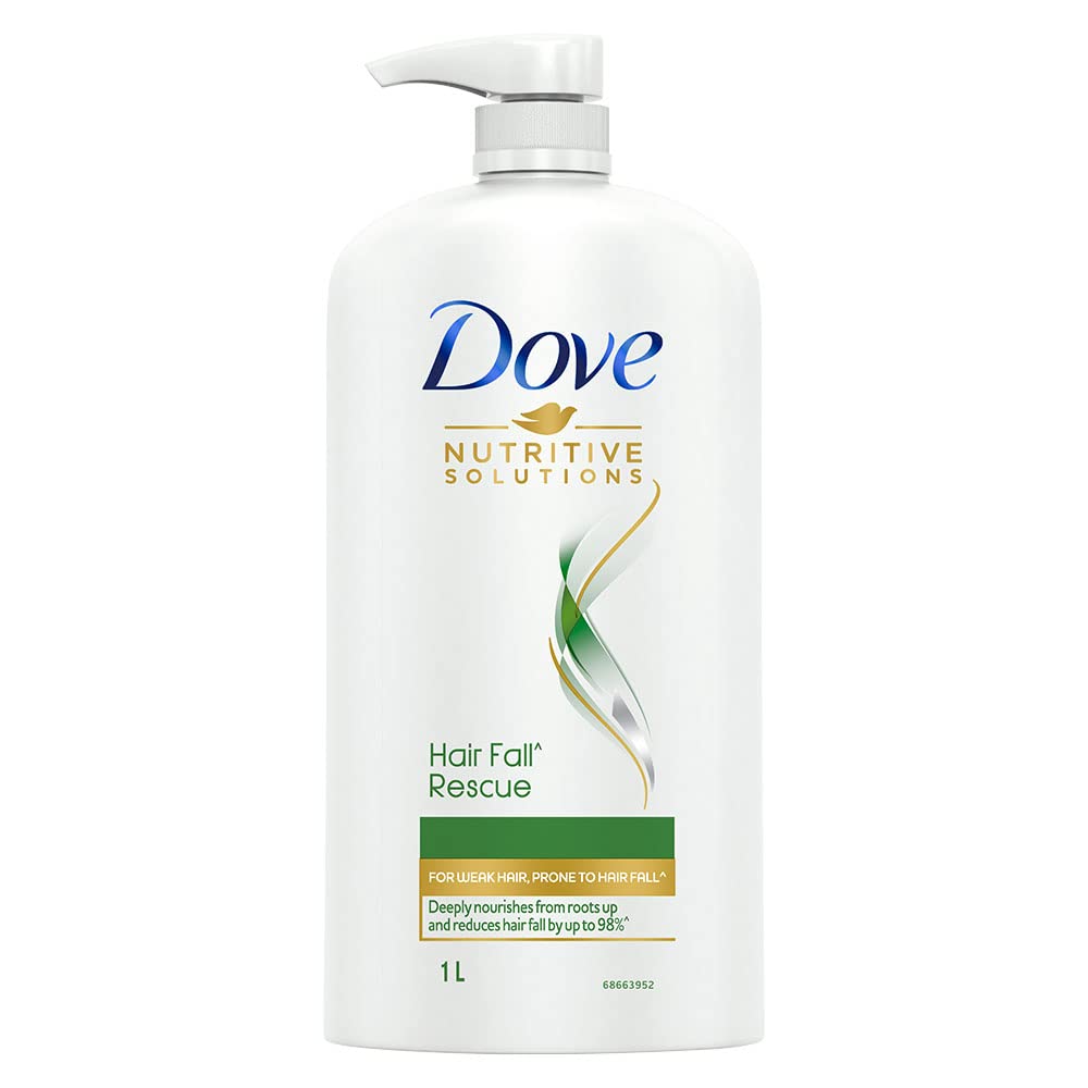 Dove Hair Fall Rescue Shampoo || For Damaged Hair|| Hair Fall Control for Thicker Hair - Mild Daily Anti Hair Fall Shampoo for Men & Women