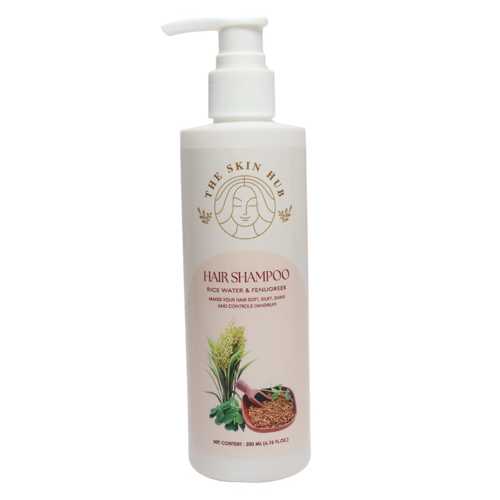The Skin Hub Fermented Rice Water & Fenugreek Shampoo – 200 ml