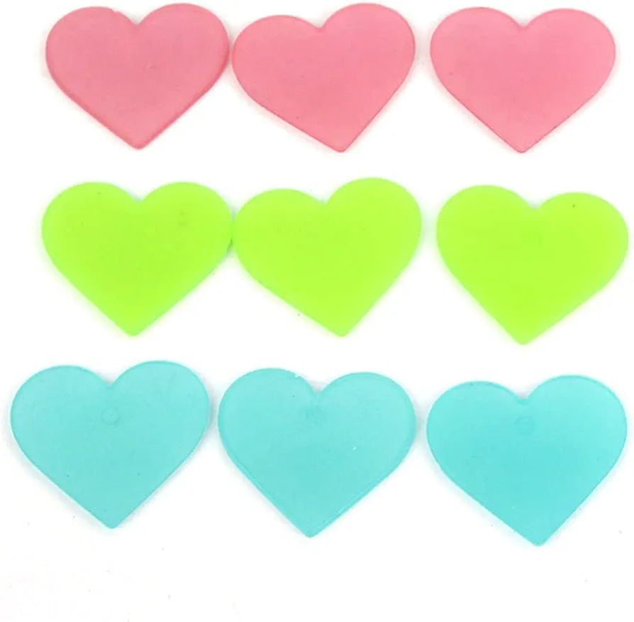 God & God's 3D Glow in The Dark Wall Stickers – Removable Fluorescent Heart Luminous Wallpaper Design 3