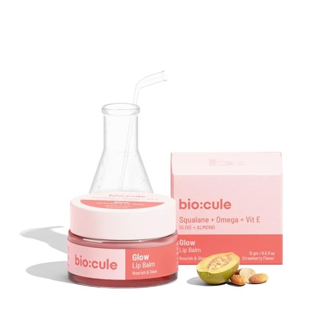 Biocule Glow Lip Balm for Soft Supple & Glowing Pink Lips - 12 gms