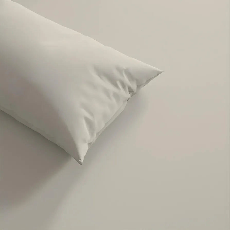 Trance Home Linen 300 TC Bamboo Fitted Queen Size Bedsheet Soft Breathable & Eco-Friendly Bedsheet with 2 Pillow CoverColour  White