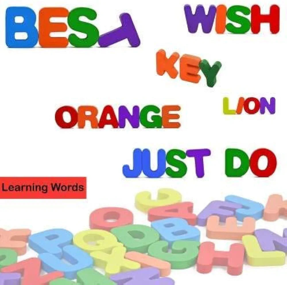 Wishkey 3d wooden capital alphabet puzzles with pictures for children, montessori educational learning letters puzzle board toy- Multi color