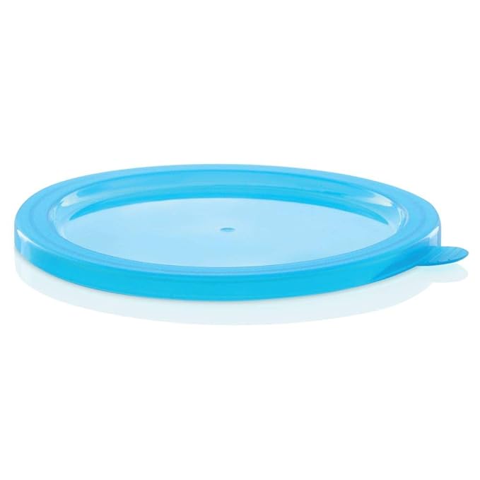 Borosil Glass Mixing & Serving Bowl With Blue Lid | Oven & Microwave Safe Bowl | 1.3 Litres | Borosilicate Glass
