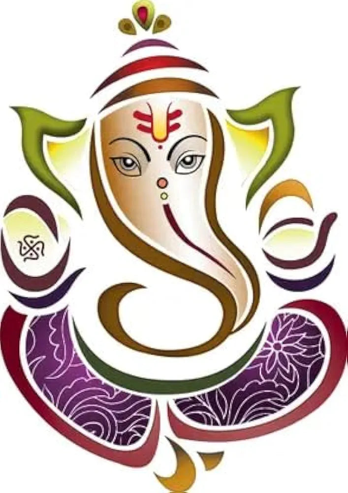 Rangoli White Glossy Vinyl Wall Sticker Premium Self-Adhesive Waterproof Parent-14 Design-18