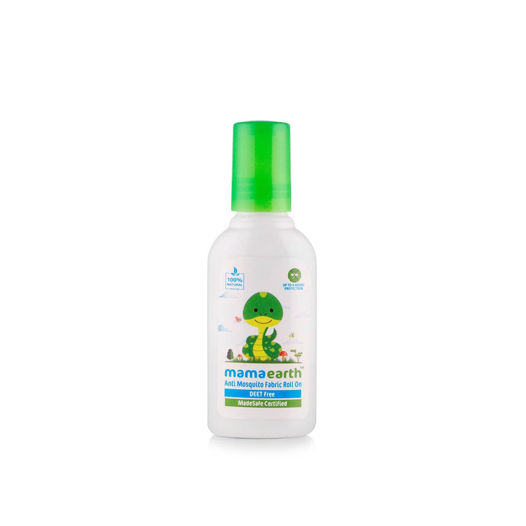 Mamaearth Anti Mosquito Fabric Roll On for Indoor & Outdoor use, Mosquito Repellent, DEET Free, Protects from Dengue, Malaria & Chikungunya,Safe for babies-8ml