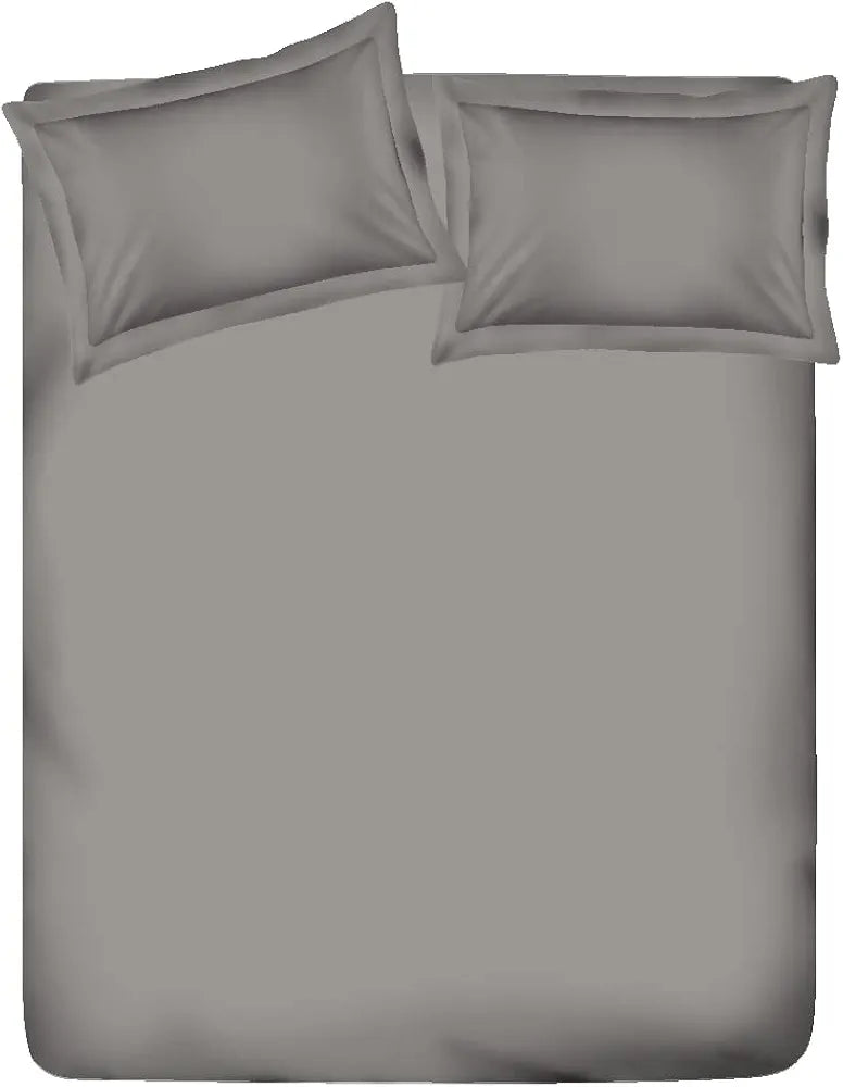 Layers Be Bold Cotton Bedsheet Set for All Seasons Lightweight Moisture Absorbent 140 TC Queen Size Grey 3