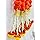 Artificial Marigold Fluffy Flowers Garlands Pack of 5 Orange Yellow Mix with Bell