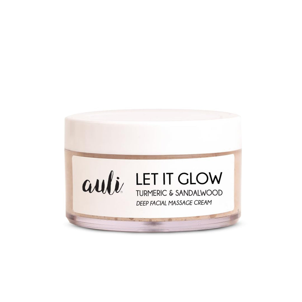 Auli Let It Glow Turmeric & Sandalwood Deep Facial Massage Cream - 60 gms