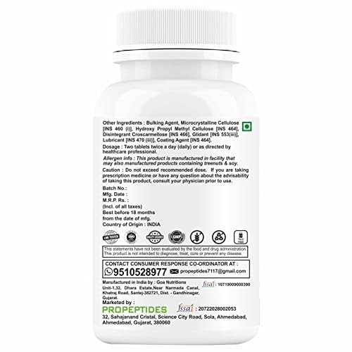 Propeptides Height Increasing Supplement for Kids - 60 Tablets (Pack of 2)