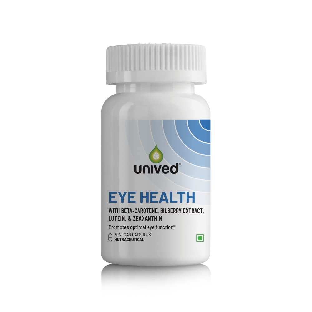 Unived Eye Health | Lute-genÂ® & Zea-GenÂ® (Lutein : Zeaxantin), Grape Seed Extract, Vegan Vitamins D3, B12, A, and Zinc | for Macular Degeneration, Blue Light, Dry Eyes, Vision Support | 60 Caps