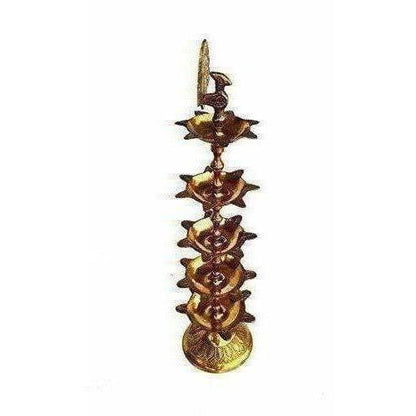 Pure Brass Diya (Puja Lamp) Hindu Pooja Article