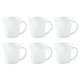 Larah by Borosil Octa Opalware Mug | Set of 6 Tea/coffee Mugs | 200 Ml Each