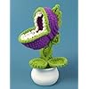 Crochet Flowers Artificial Sunflower Crochet Purple Plant