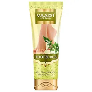 Vaadi Herbals Foot Scrub with Fenugreek and Lemongrass Oil - 110 gms