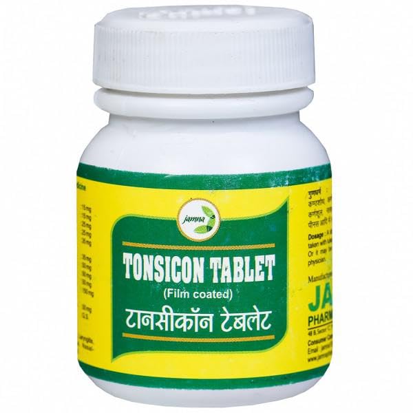 Jamna Herbal Tonsicon Film Coated - 60 Tablets | Pack of 2