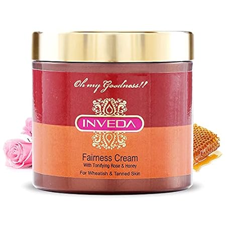 Inveda Fairness Cream with Rose and Honey Extracts - 100 ml