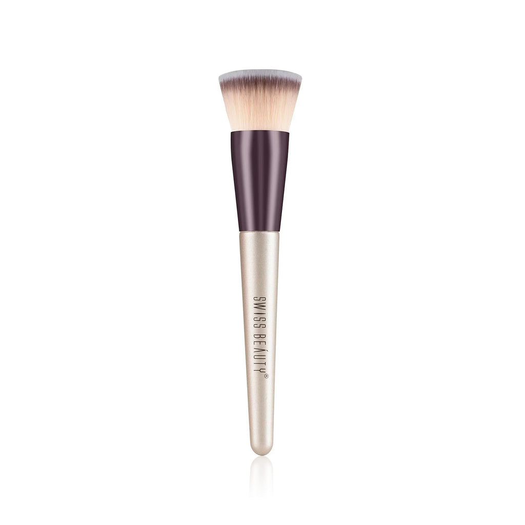SWISS BEAUTY Powder Foudnation Blender Brush, Silver, 2 g