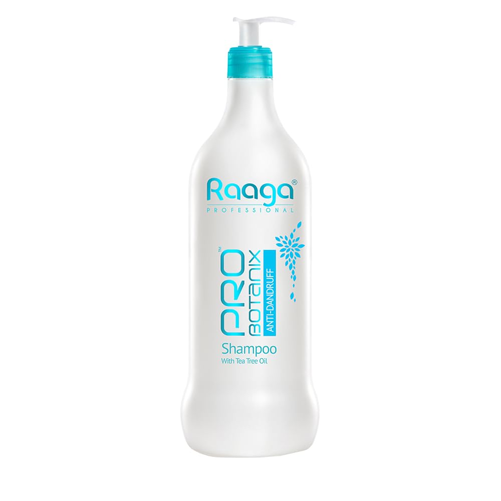 Raaga Professional Pro Botanix Anti-Dandruff Shampoo with Tea Tree Oil | Reduces Itchiness & Flaking, Prevents Dryness | Suitable For Men and Women (1000 ml)