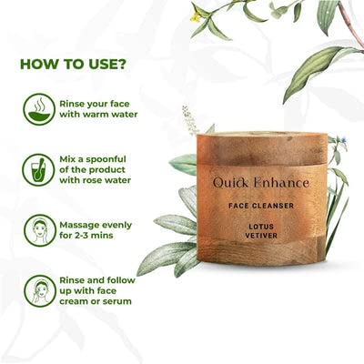 Nature4nature Men, Women's Quick Enhance Soap Free Face Cleanser - 5 Gms