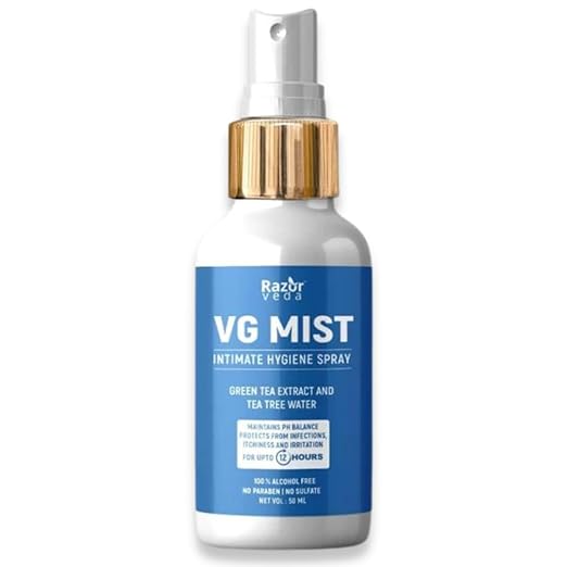 Razor Veda VG Mist Natural Intimate Hygiene Spray for Women - 50 ml