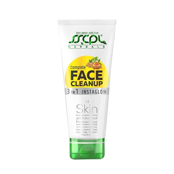 Sscpl Herbals Complete Face Cleanup 3-in-1 Botanical Facial Treatment - 100 gms (Pack of 2)