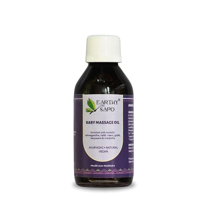 Earthy Sapo Handmade Ayurvedic Baby Massage Oil - 100 ml