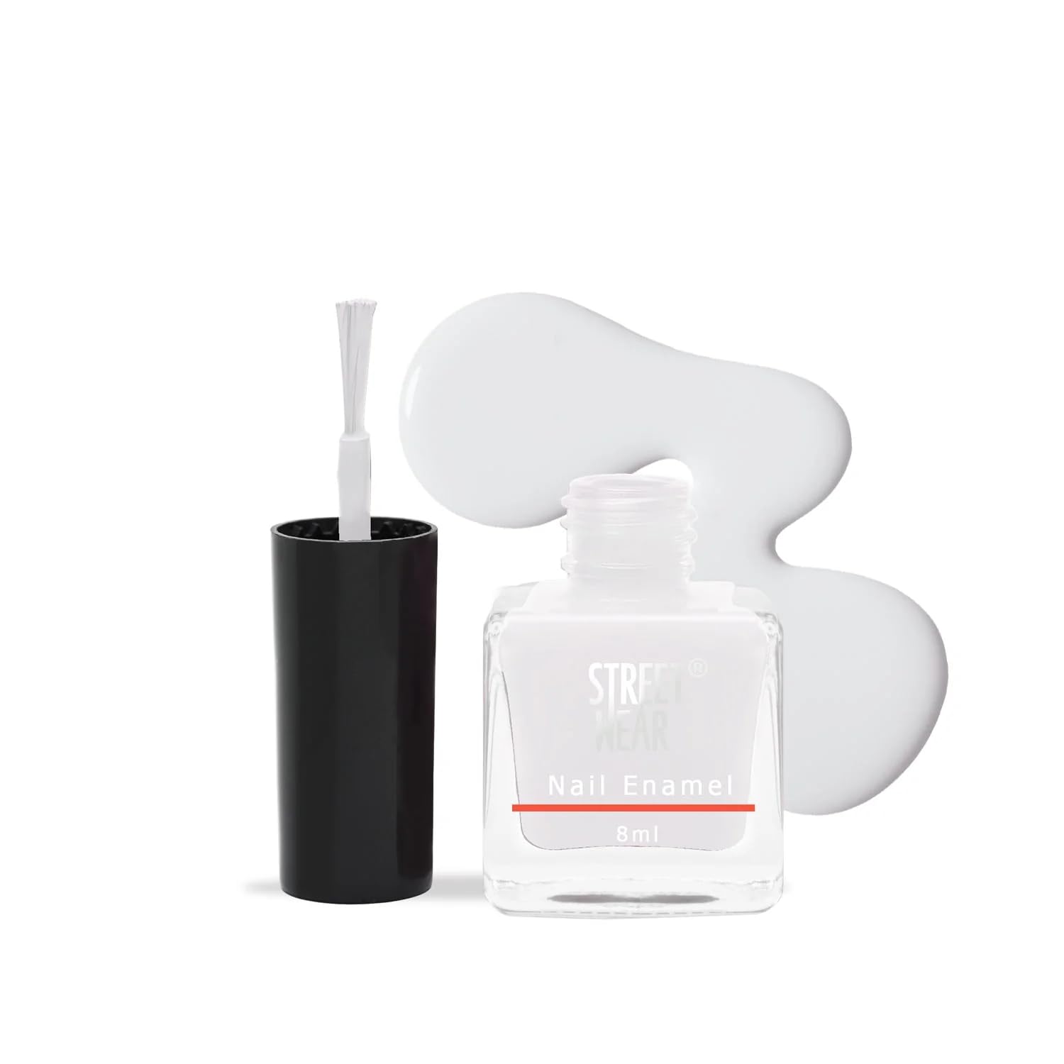 Street Wear Nail Enamel, Angel's White, 8ml
