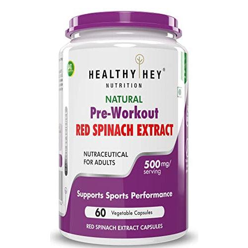 Healthyhey Natural Red Spinach Extract - 60 Capsules