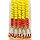 Artificial Marigold Fluffy Flowers Garlands Pack of 5 Orange Yellow Mix with Bell
