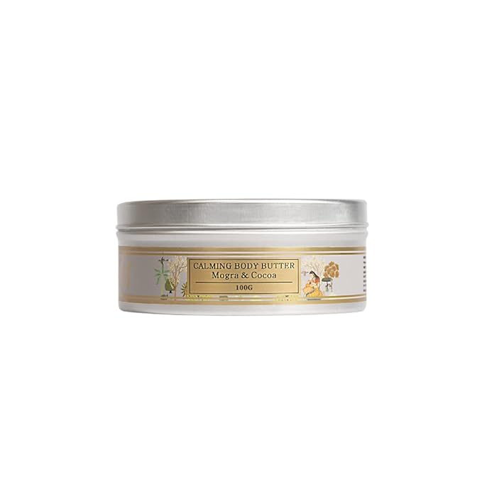 FloraSoul Ayurveda Calming Body Butter with Shea Butter, Cocoa Butter & Mogra - 100 Gms