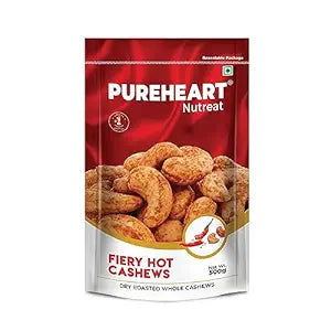 Pureheart Nutreat Fiery Hot Cashews - 500 gms