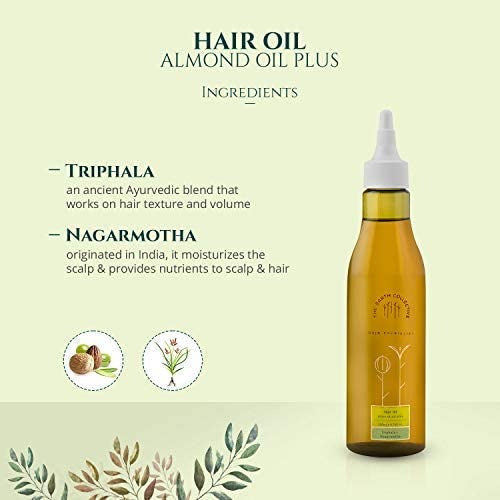 The Earth Collective Almond Oil Plus Contains Triphala & Nagarmotha - 200 ml