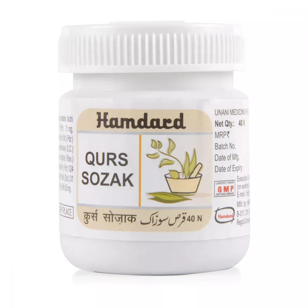 Hamdard Qurs Sozak Tablets - 40 tabs