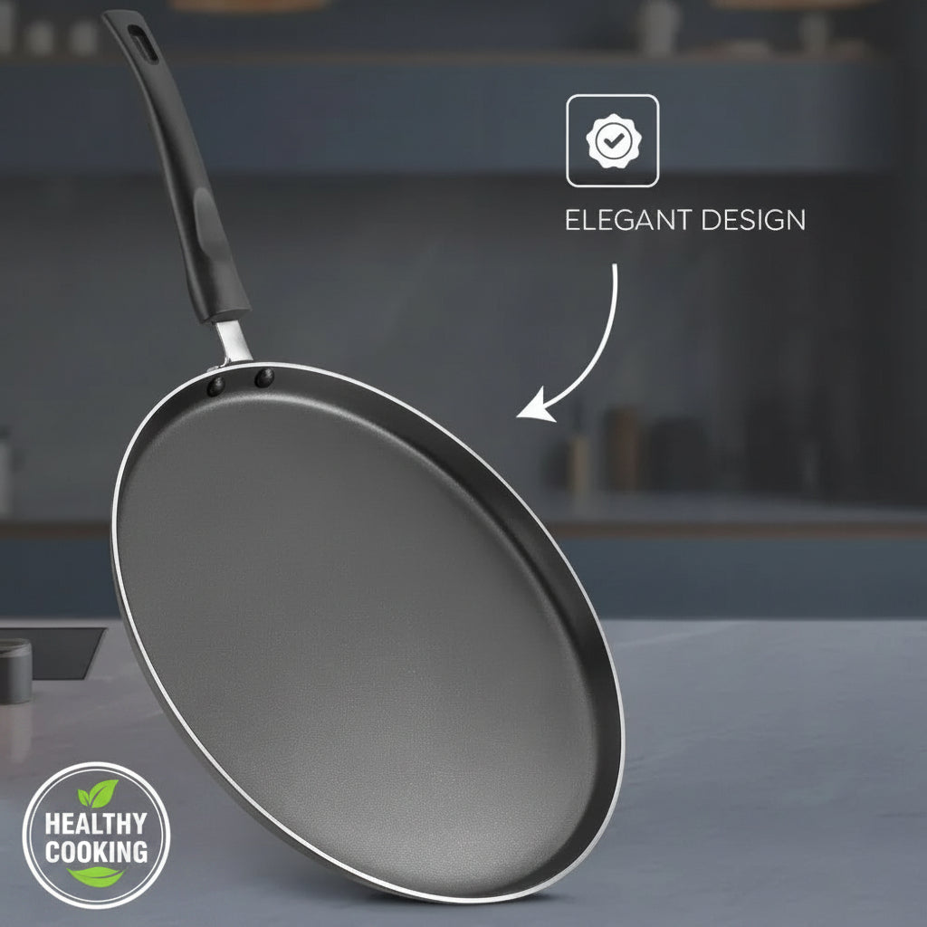 Judge by Prestige Everyday Omni Non-Stick Tawa Low Oil Cooking Cool Touch Handle