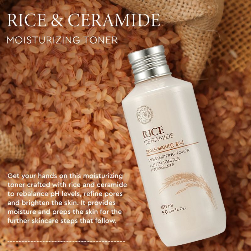 The Face Shop Rice & Ceramide Moisturizing Toner - 150 ml