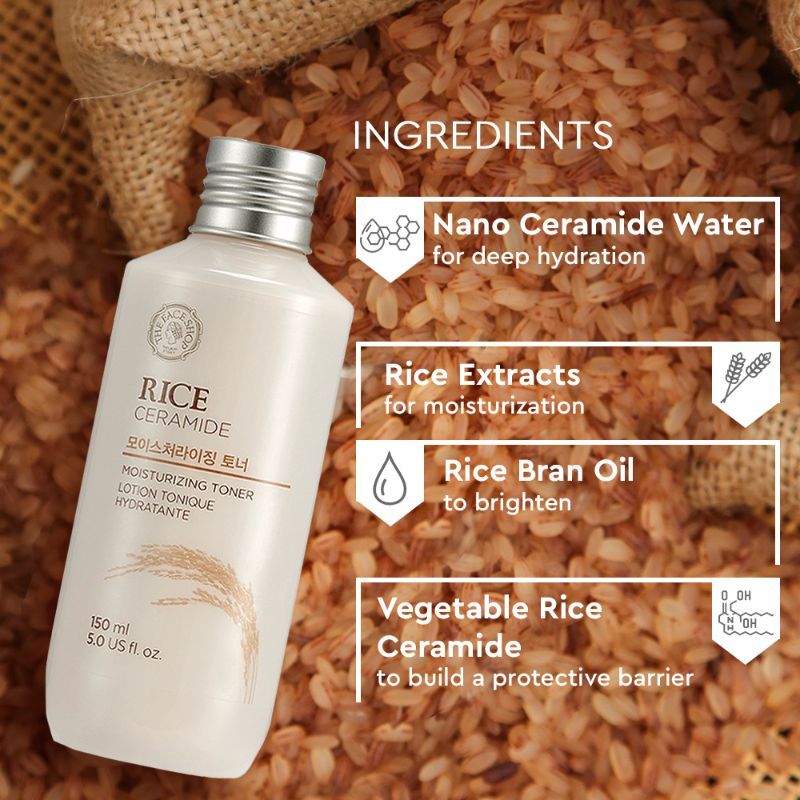 The Face Shop Rice & Ceramide Moisturizing Toner - 150 ml