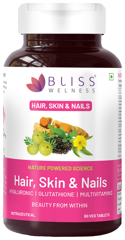 Bliss Welness Hair Skin & Nails Veg Tablet