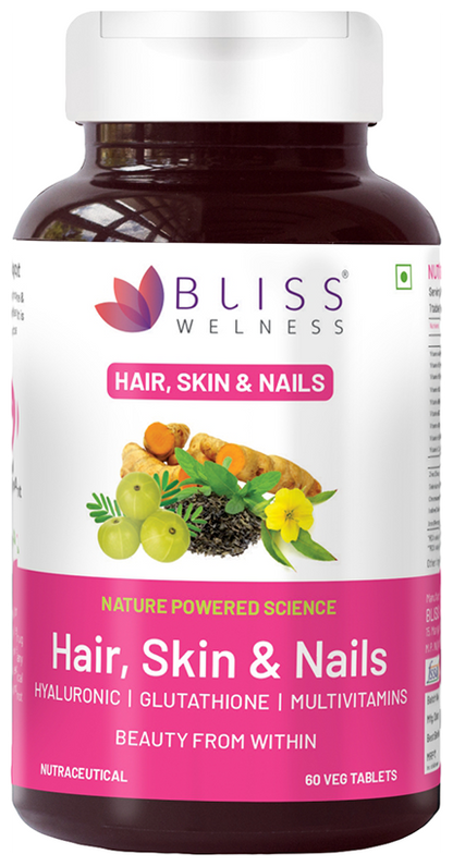 Bliss Welness Hair Skin & Nails Veg Tablet