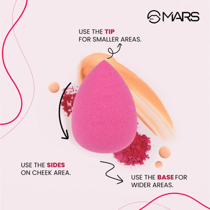 MARS Cosmetics Mini Beauty Blender For Face Makeup - Set Of 5
