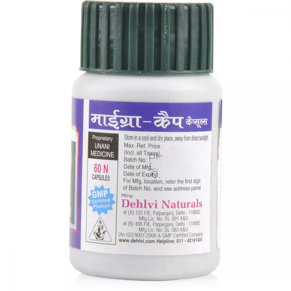 Dehlvi Migra Capsules - 60 Caps