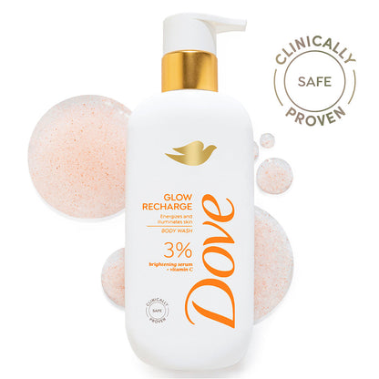 Dove Glow Recharge  Exfoliating Bodywash with 3% Brightening serum + Vitamin C - 300 ml
