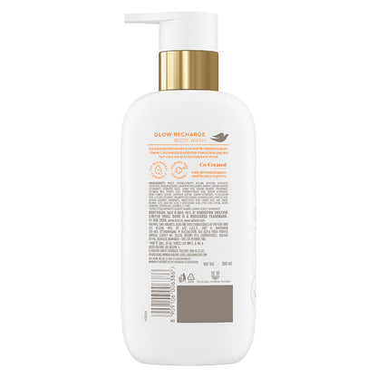 Dove Glow Recharge  Exfoliating Bodywash with 3% Brightening serum + Vitamin C - 300 ml