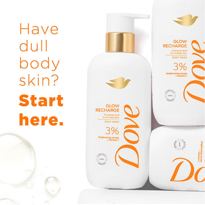 Dove Glow Recharge  Exfoliating Bodywash with 3% Brightening serum + Vitamin C - 300 ml