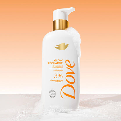 Dove Glow Recharge  Exfoliating Bodywash with 3% Brightening serum + Vitamin C - 300 ml