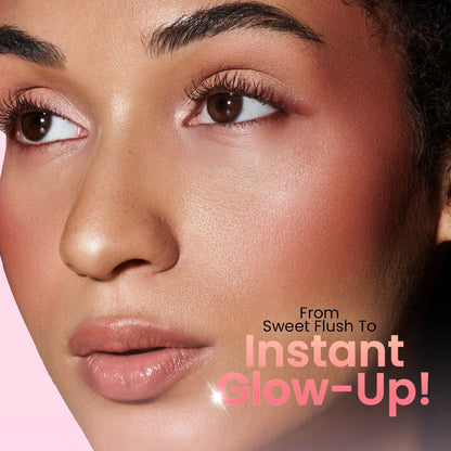 Swiss Beauty Bake Me Up Blush & Highlighter , 2-In-1 Baked Formula, Long-Lasting - Pink Macaron
