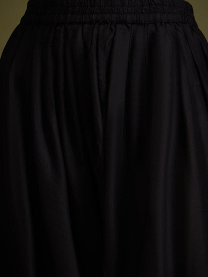 InWeave Black Angrakha Dhoti Co Ord Set