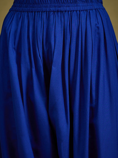 InWeave Ink Blue Angrakha Dhoti Co Ord Set