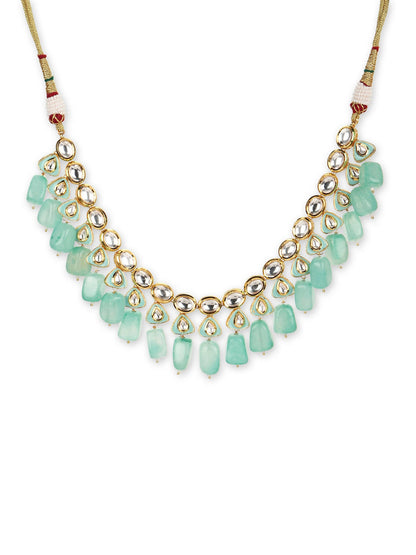 Women's Gold-Polished Necklace - Ruby Raang